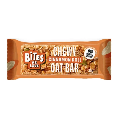 Afbeelding van BitesWeLove Chewy Oat Bar Cinnamon Rol 12 x 4 30 gram