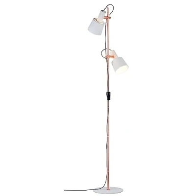 Image de Paulmann Haldar Lampadaire Blanc/Copper