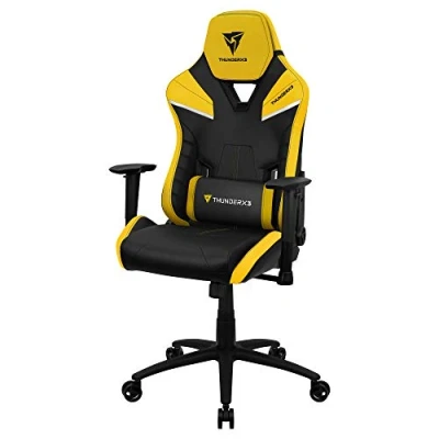 Afbeelding van ThunderX3 TC5BY Ergonomische gamingstoel, afneembare kussens, Air Tech, geel
