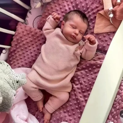 Afbeelding van Scnbom 20inch 50cm bébé Reborn poupée Fille Vrai silicone Poupon realiste toddlers Dormir garçon originale