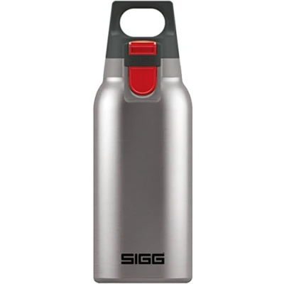 Afbeelding van SIGG Warm en koud ONE geborstelde thermische waterfles (0,3 l), vervuilingsvrije geïsoleerde thermosfles, roestvrijstalen met één hand te gebruiken