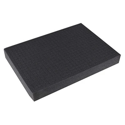 Afbeelding van HMF 1451100 Voorgesneden schuim, kubus, 440 x 315 mm, bodem voor koffer of aktetas, 50 mm