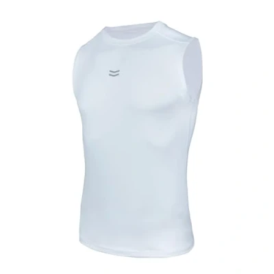Afbeelding van AMZSPORT Débardeur Compression Homme, Maillot Sans Manches Aséchage Rapide pour Bodybuilding Gym Running, 111040 blanc, M