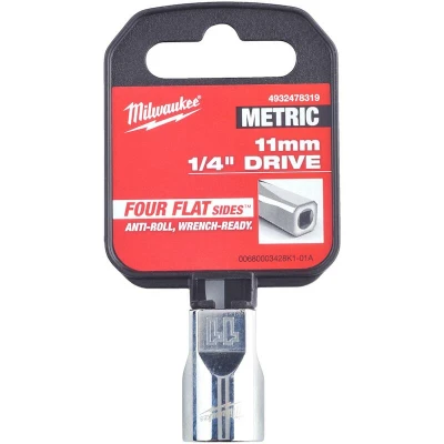 Afbeelding van MILWAUKEE 4932478319 ratel dop metrisch standaard 1/4&quot; 11 mm