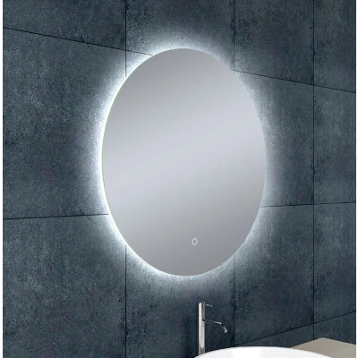 Afbeelding van Wiesbaden Soul spiegel rond met LED, dimbaar en spiegelverwarming 60 cm