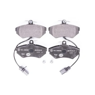 Afbeelding van HELLA 8DB 355 018 451 Remblokkenset Met slijtage waarschuwingscontact remzadelschroef AUDI: A4 B7 Avant, B6 Saloon