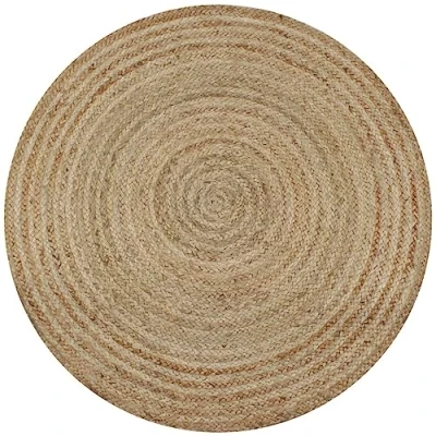 Image de vidaXL Tapis Jute tressé 150 cm rond245338