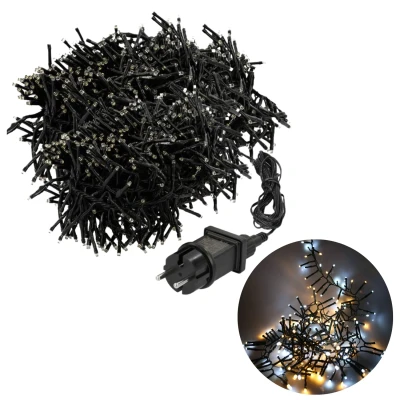 Afbeelding van Cheqo® Kerstboomverlichting Clusterverlichting Kerstlampjes LED Verlichting Kerstverlichting 768 5.6 meter Binnen en Buiten Warm Wit