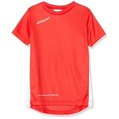 Afbeelding van Uhlsport Essential Sportshirt Maat 104 Unisex rood/wit