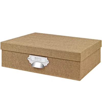 Afbeelding van Rössler S.O.H.O. 1343452600 opbergdoos met handvat en beschrijfbaar etiket Special Line Hazelnut, 1 stuk