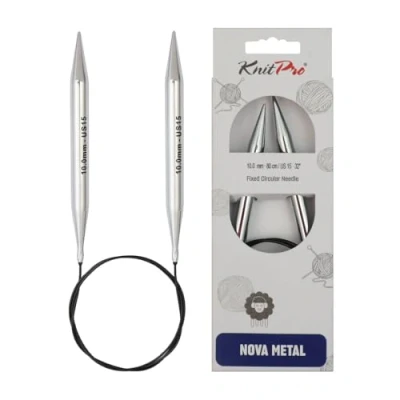 Afbeelding van KnitPro Nova Metal rondbreinaalden 50cm 10.00mm 3st