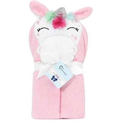 Afbeelding van Be Mammy BE20 272 BBL handdoek met capuchon, katoen, 95 x cm, roze