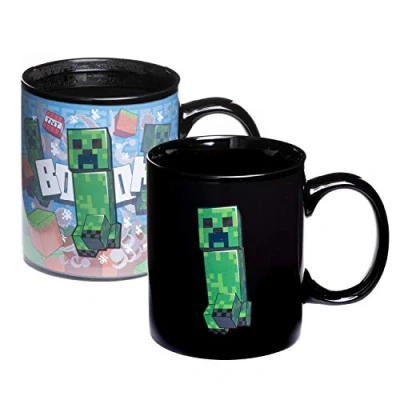 Afbeelding van Minecraft Creeper Warmtegevoelige Mok 300ml