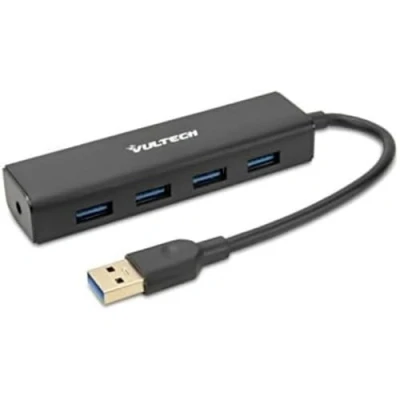 Afbeelding van Vultech HU 04USB3 interface hub USB 3.2 Gen 1 (3.1 1) Type A 5000 Mbit/s Zwart