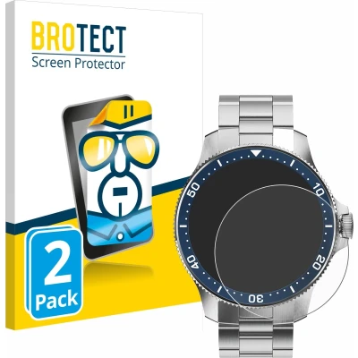 Afbeelding van BROTECT Schermbeschermer helder, Smartwatch beschermfolie, Transparant