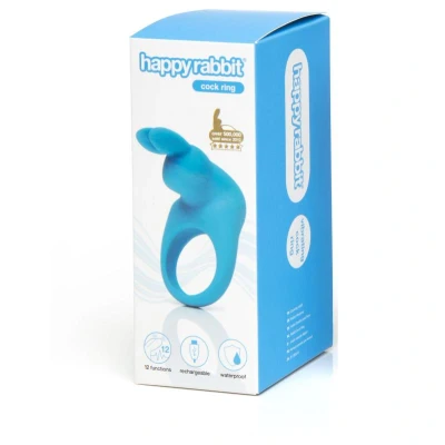 Afbeelding van Happy Rabbit Oplaadbare Vibrerende Cock Ring Blauw
