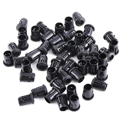 Afbeelding van Zwarte nylon led houder, 50 stuks clip on lichtdiodehouders, 3/5/8/10 mm (5 mm) bevestiging