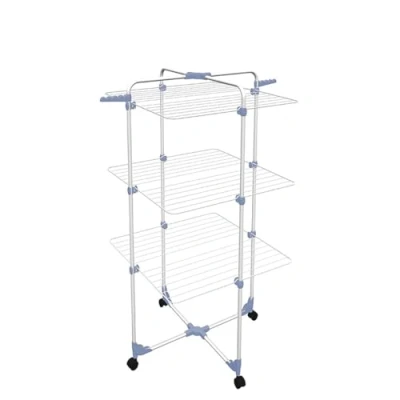 Afbeelding van Opvouwbare Wasdroger met Wieltjes Gimi 153580 Modular 3 Zilverkleurig Staal 30 m