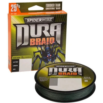 Afbeelding van SpiderWire SPW DURABRAID  0.15mm 135m Moss Green Gevlochten lijn