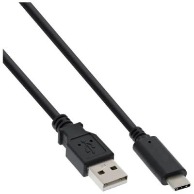 Image de InLine Câble USB C (M) pour 2.0 3 A 1 m noir
