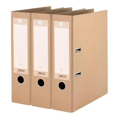 Afbeelding van Oxford Touareg ordner, A4, naturel, 3 stuks