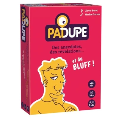 Afbeelding van Padupe Anekdotespel Bordspel Sfeerspel Anekdotes, Bluff, lachen, creativiteit, humor 2 tot 12 spelers Gemaakt in Europa Origineel cadeau