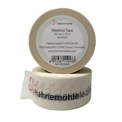 Afbeelding van Hahnemühle Afplakband x 25 mm 20 m, whi