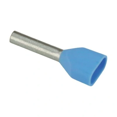 Afbeelding van Vogt Verbindungstechnik 470208D Dubbele adereindhulzen 0.75 mm² Deels geïsoleerd Blauw 100 stuk(s)