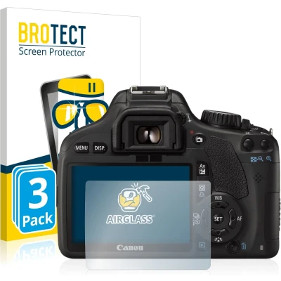 Afbeelding van BROTECT Screenprotector voor Canon EOS 550D Folie Beschermfolie Beschermglas transparant (3 Stuks)