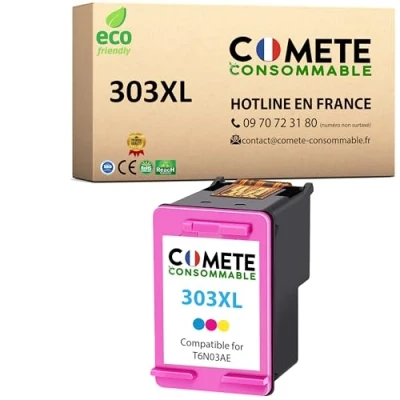 Image de COMETE 303XL 1 Cartouche d’Encre Compatible pour HP 303 XL Couleur Marque française