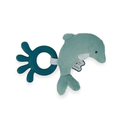 Afbeelding van Kaloo Petit Calme Bijtring Dolfijn Met Nopjes En Groeven Om Pijnlijk Tandvlees Te Masseren Kleine Knuffelen Kalmeren Ideaal Cadeau Voor Baby&#039;s Vanaf De Geboorte