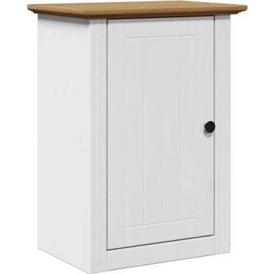Afbeelding van Badkamerwandkast BODO 44x30x60 cm wit en bruin