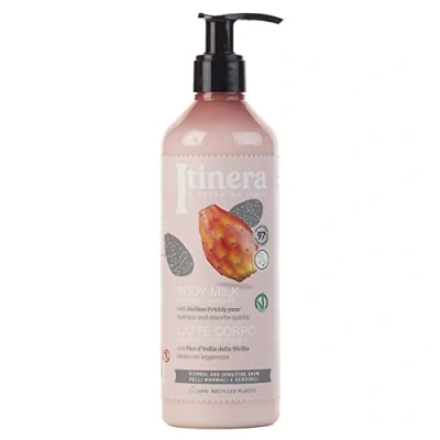 Afbeelding van ITINERA Milk, bodylotion voor de normale en gevoelige huid met Siciliaanse cactusvijg, 97% natuurlijke ingrediënten 370 ml (2 stuks)