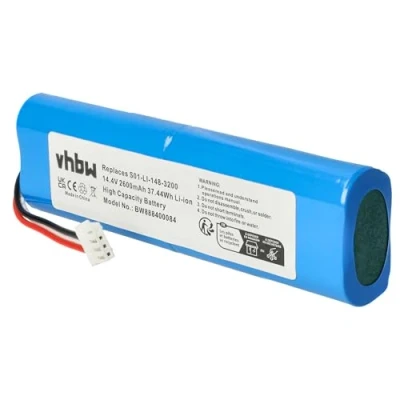 Afbeelding van vhbw Accu compatibel met Ecovacs Deebot N8, N8 Pro, Ozmo 920 stofzuiger, huishoudelijke robot (2600 mAh, 14,4 V, Li ION)