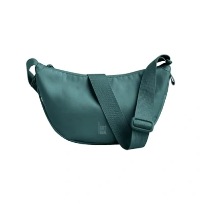 Afbeelding van GOT BAG Moon schoudertas van gerecycled materiaal, waterdichte halve maan handtas, stijlvolle met verstelbare riem, Sea Teal (Small)