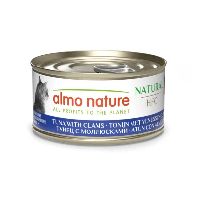 Afbeelding van Almo Nature Hfc Cat Natural Blik 70 g Kattenvoer Tonijn&amp;Mosselen