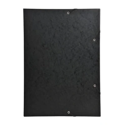 Afbeelding van Exacompta Ref. Ealstomap, 59502E, 3 flapjes voor glanspapier, 600 g/m², A3 formaat, zwart