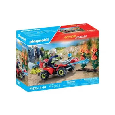 Afbeelding van Playmobil Act!on Heros 71825 Brandweer Quad wist achterrand