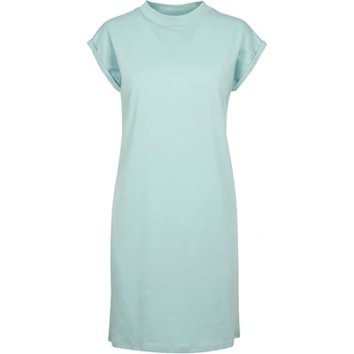 Afbeelding van Super Oversized damesshirt &#039;Turtle Shoulder Dress&#039; Blue Mint XS