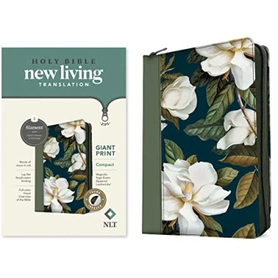 Afbeelding van NLT Compact Giant Print Zipper Bible, Filament Edition