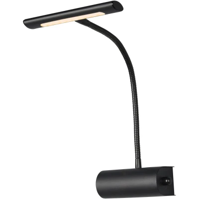 Afbeelding van TRIO leuchten LED Spiegelverlichting Schilderijverlichting 4W Warm Wit 3000K Dimbaar Ovaal Zwart Aluminium