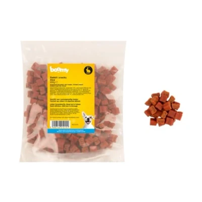 Afbeelding van Boomy Hondensnacks Beloningsblokjes Konijn 400g