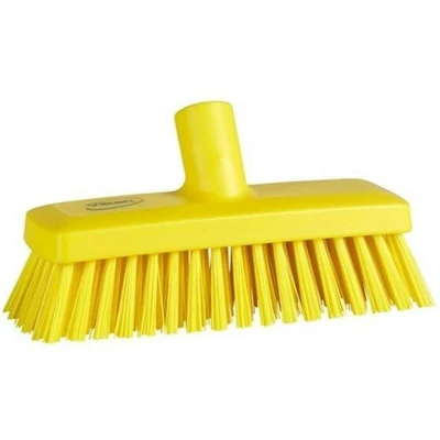 Image de VIKAN 70426 brosse compacte pour murs/sols, 225mm, dure, jaune 7042/6