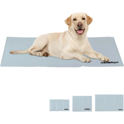 Afbeelding van Relaxdays koelmat hond katten &amp; honden verkoelende hondenmat koeldeken met gel 60 x 100 cm