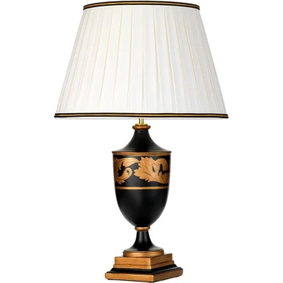 Afbeelding van Landelijke Tafellamp Steady Lighting Landelijk E27 L: 46.5cm Voor Binnen Woonkamer Eetkamer Zwart
