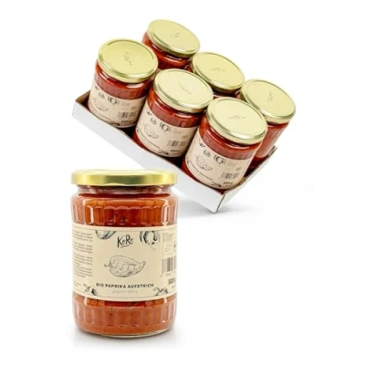 Afbeelding van KoRo Biologisch Geroosterde Paprika Spread 6 x 500 gram