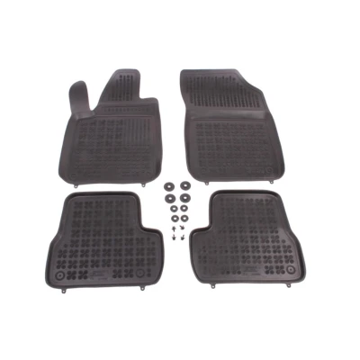 Afbeelding van REZAW PLAST 201222 Vloermatset Rubber voor en achter 4 Zwart