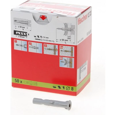 Afbeelding van Fischer universeel pluggen fu 8 x 50 Stuks