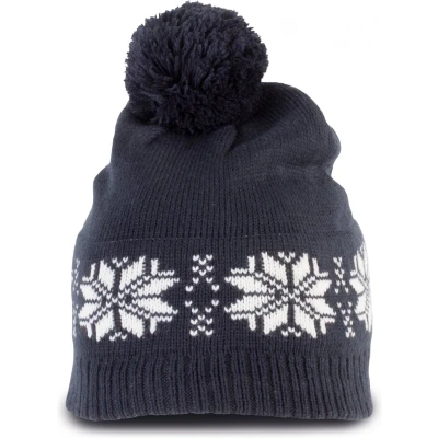 Afbeelding van K up Gebreide kerstmuts met sterren KP540 Night Navy