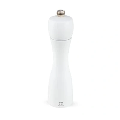 Image de Moulin à sel Tahiti Bois de Hêtre Blanc mat 20cm Peugeot